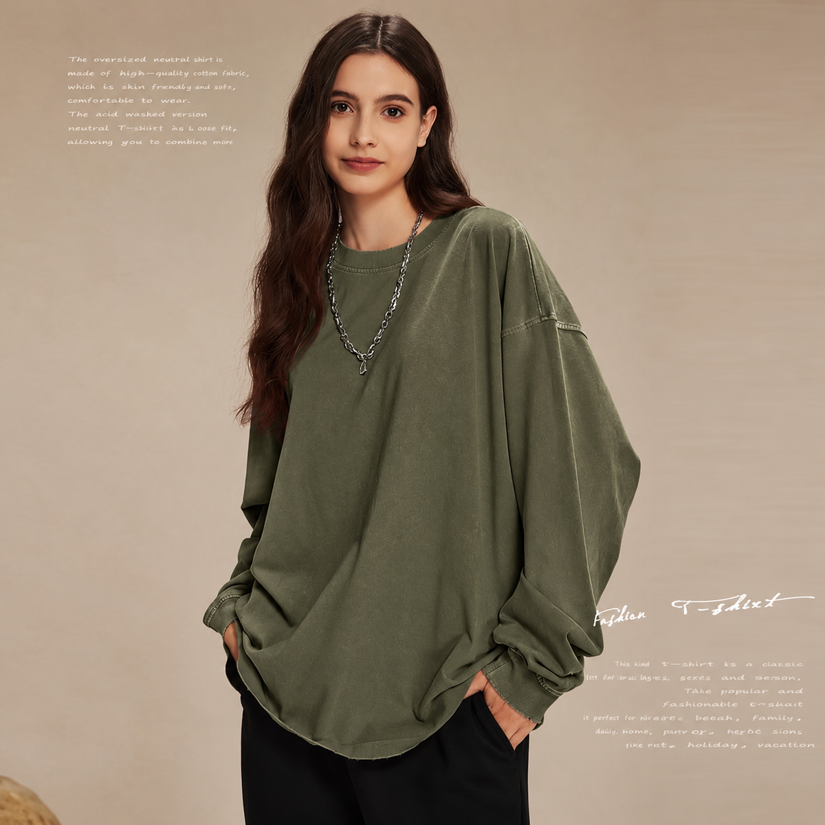 Unisex Oversized Casual Sweatshirt