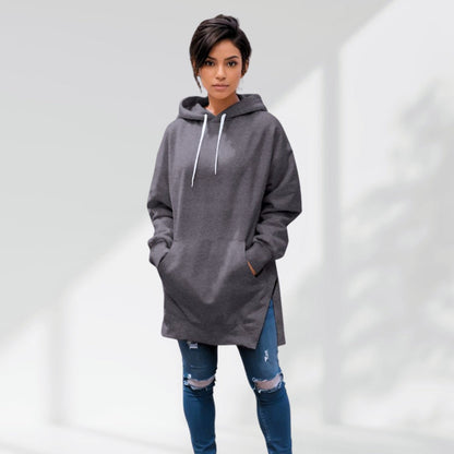 Women's Long Hoodie Dress – Casual & Cozy Winter Wear
