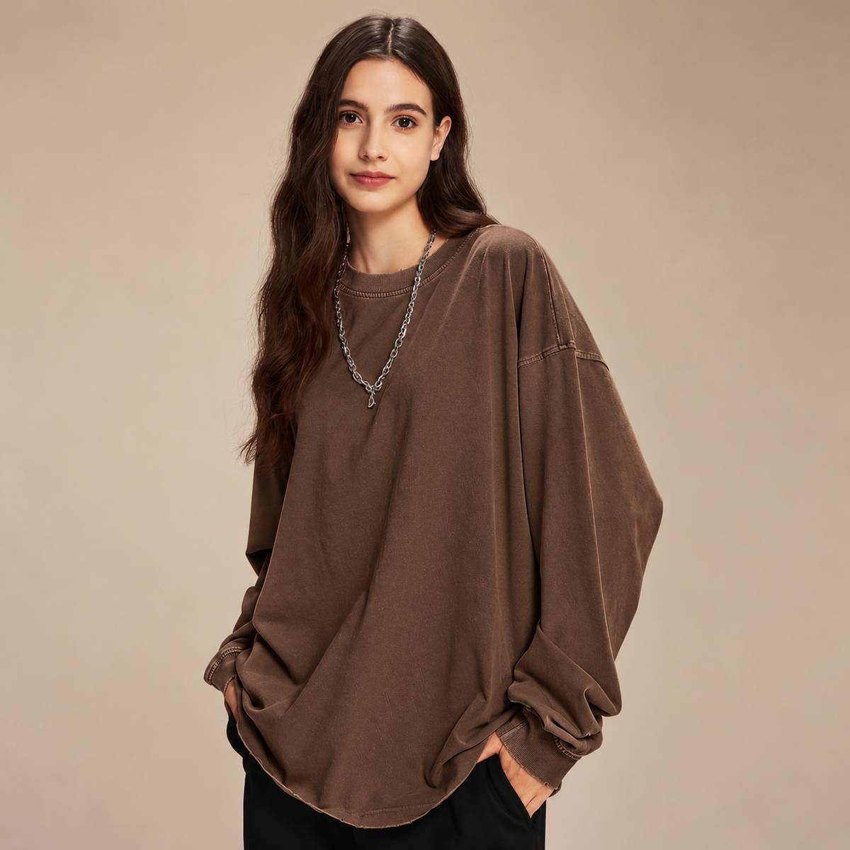 Unisex Oversized Casual Sweatshirt