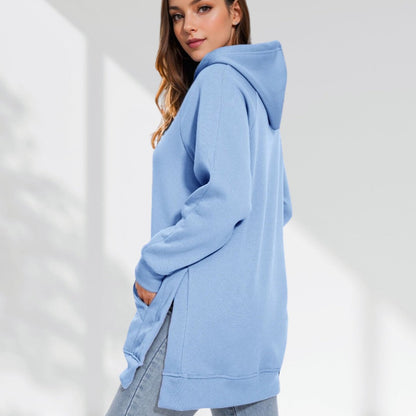 Women's Long Hoodie Dress – Casual & Cozy Winter Wear