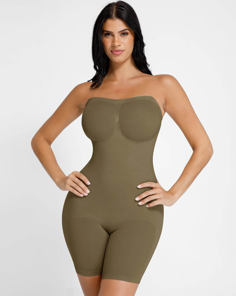 Uskkaa Seamless Strapless Bodysuit with Removable Straps