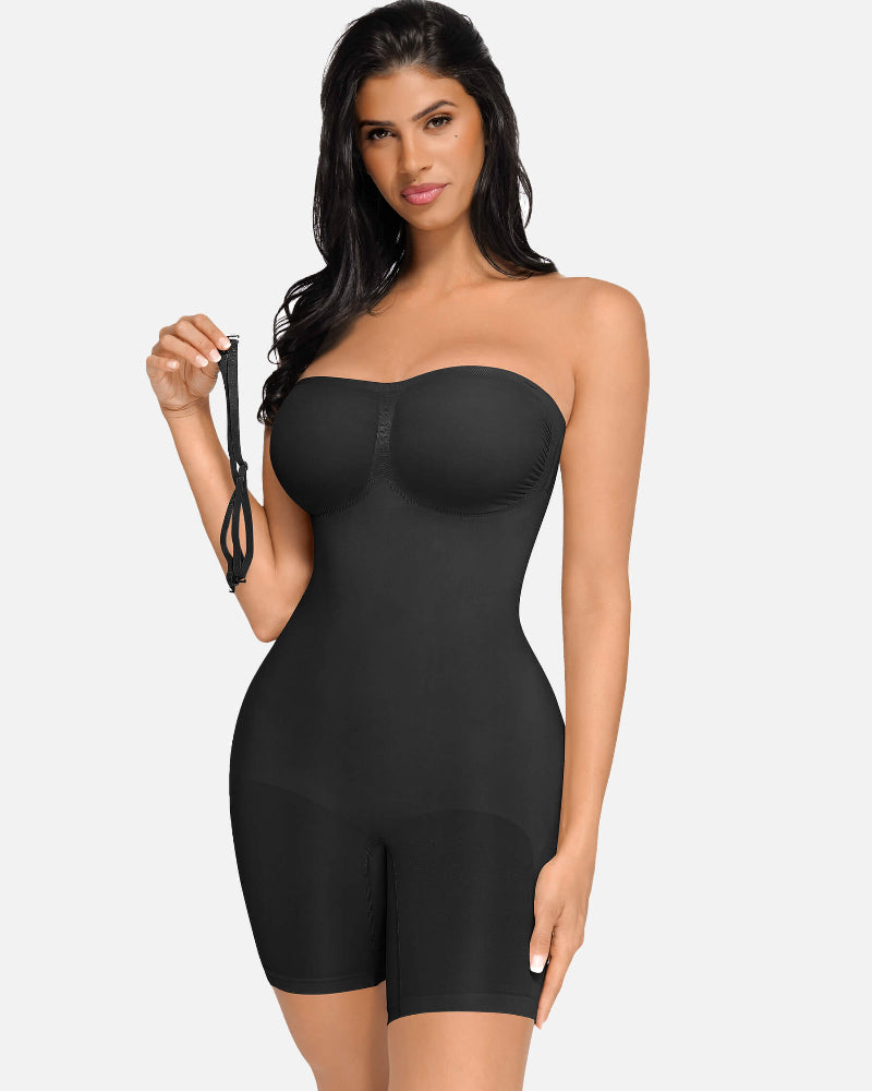 Uskkaa Seamless Strapless Bodysuit with Removable Straps
