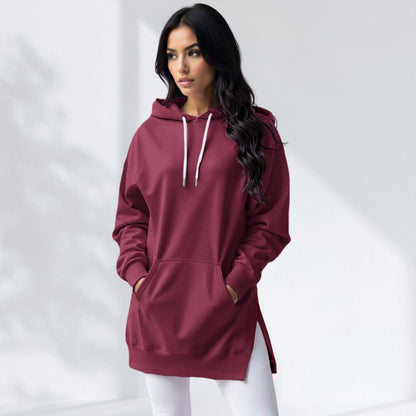 Women's Long Hoodie Dress – Casual & Cozy Winter Wear