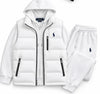 Men's Heritage  3-Piece Hooded Tracksuit Set with Puffer Vest