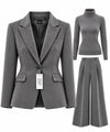 Women's Italian Fine Wool 3-Piece Tailored Suit Set