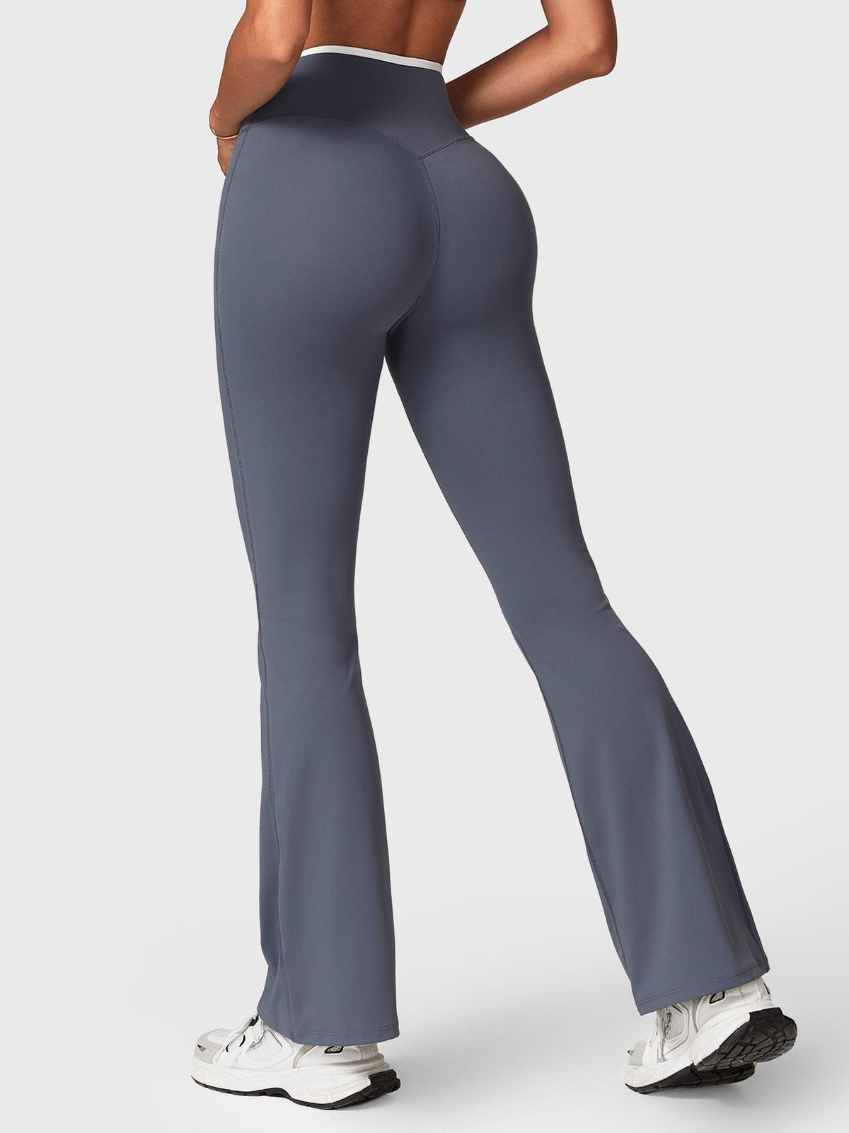 VYRA CoreFlex Contrast-Trim Flare Leggings
