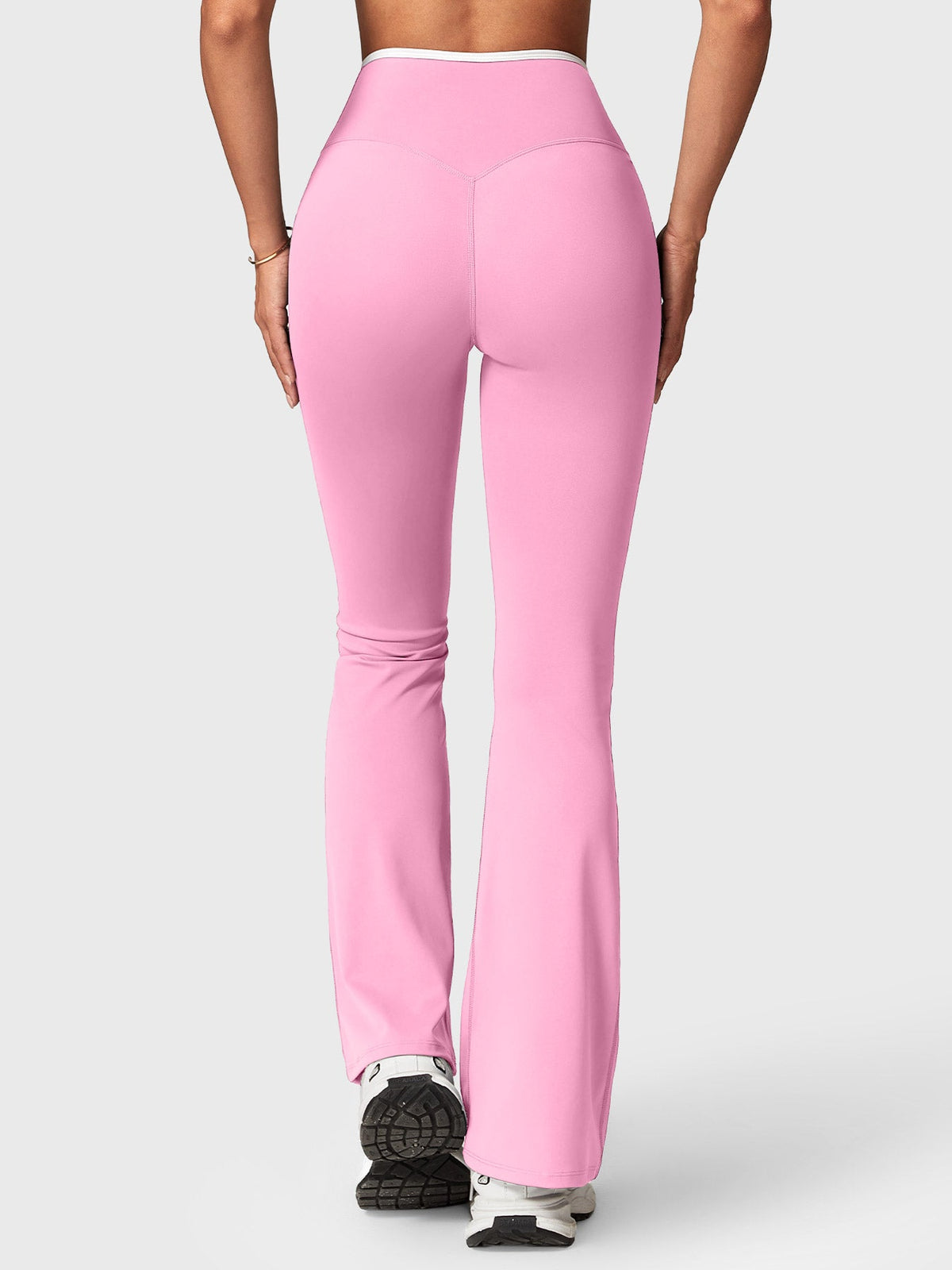 VYRA CoreFlex Contrast-Trim Flare Leggings
