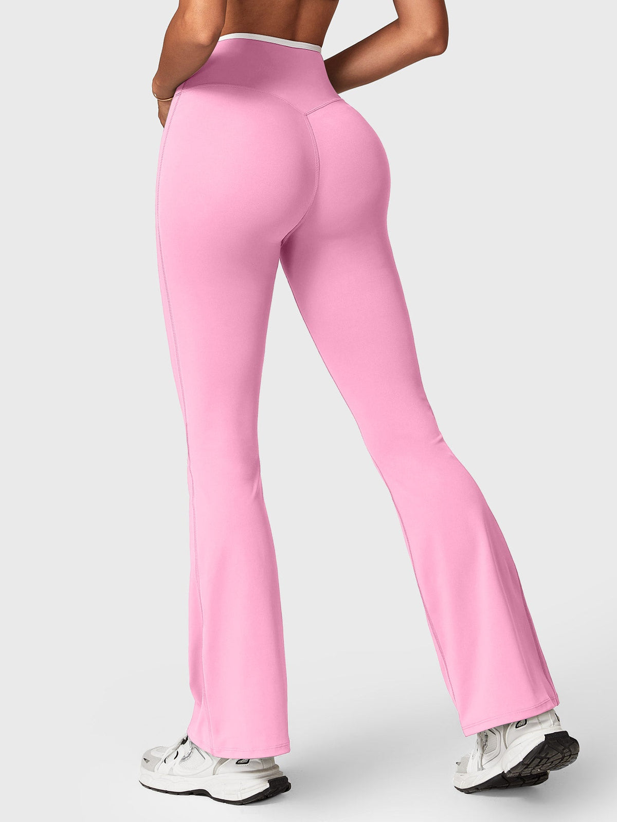 VYRA CoreFlex Contrast-Trim Flare Leggings