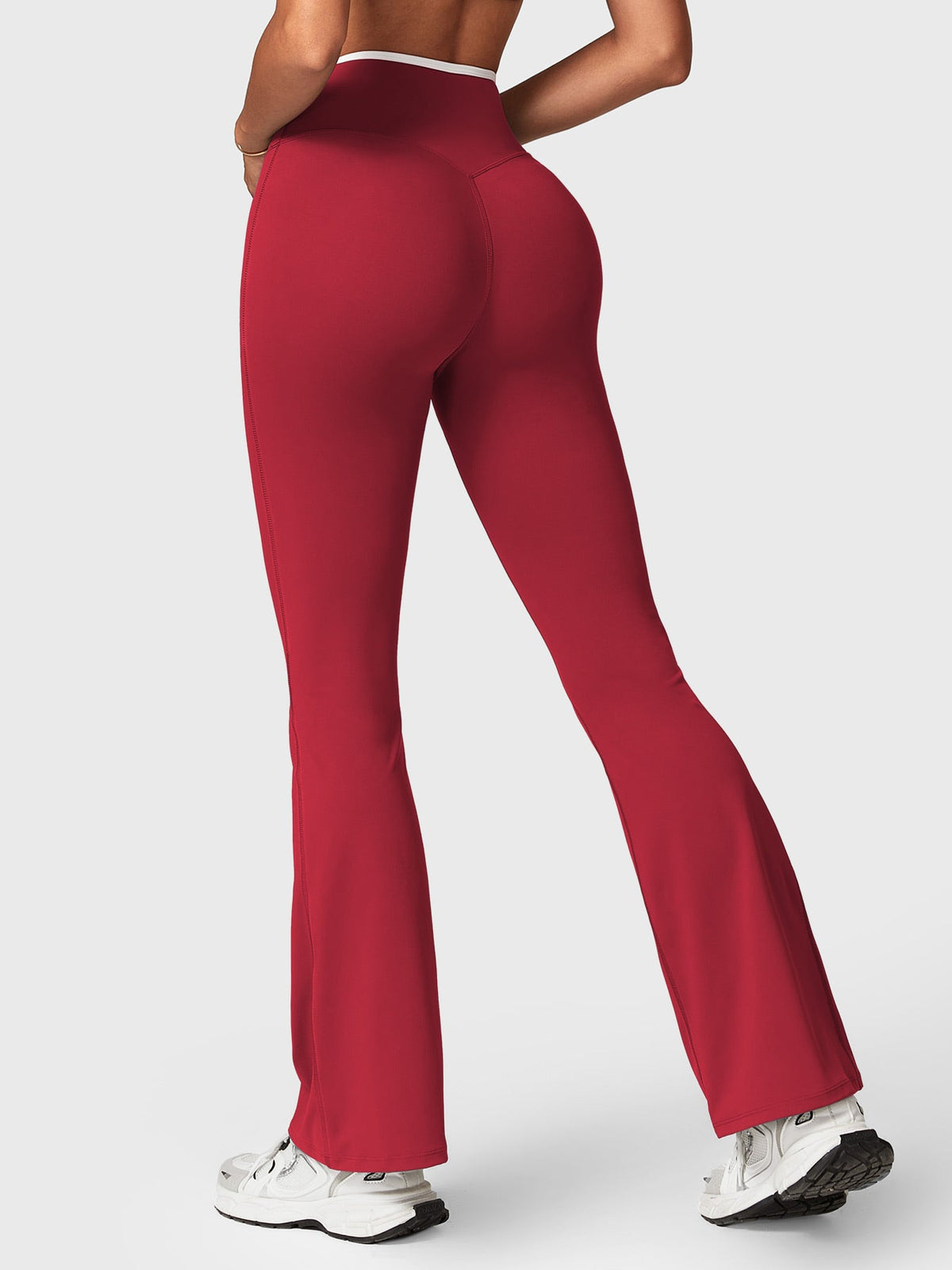 VYRA CoreFlex Contrast-Trim Flare Leggings