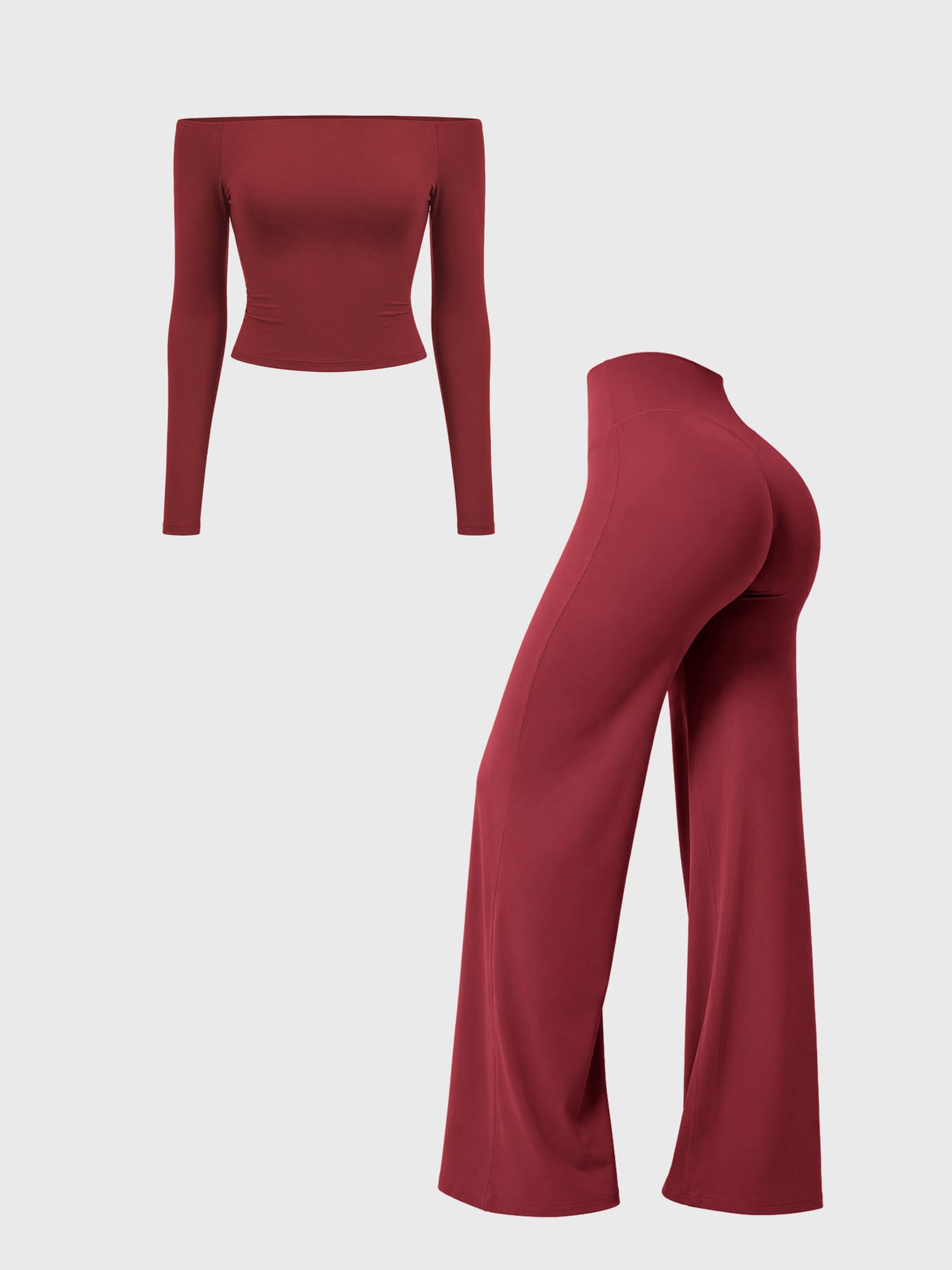 VYRA Ease Y2K Off-Shoulder Leggings Set