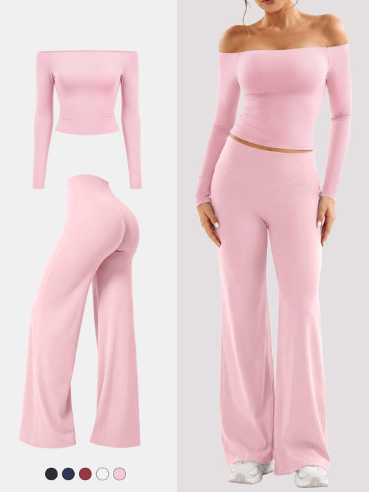 VYRA Ease Y2K Off-Shoulder Leggings Set