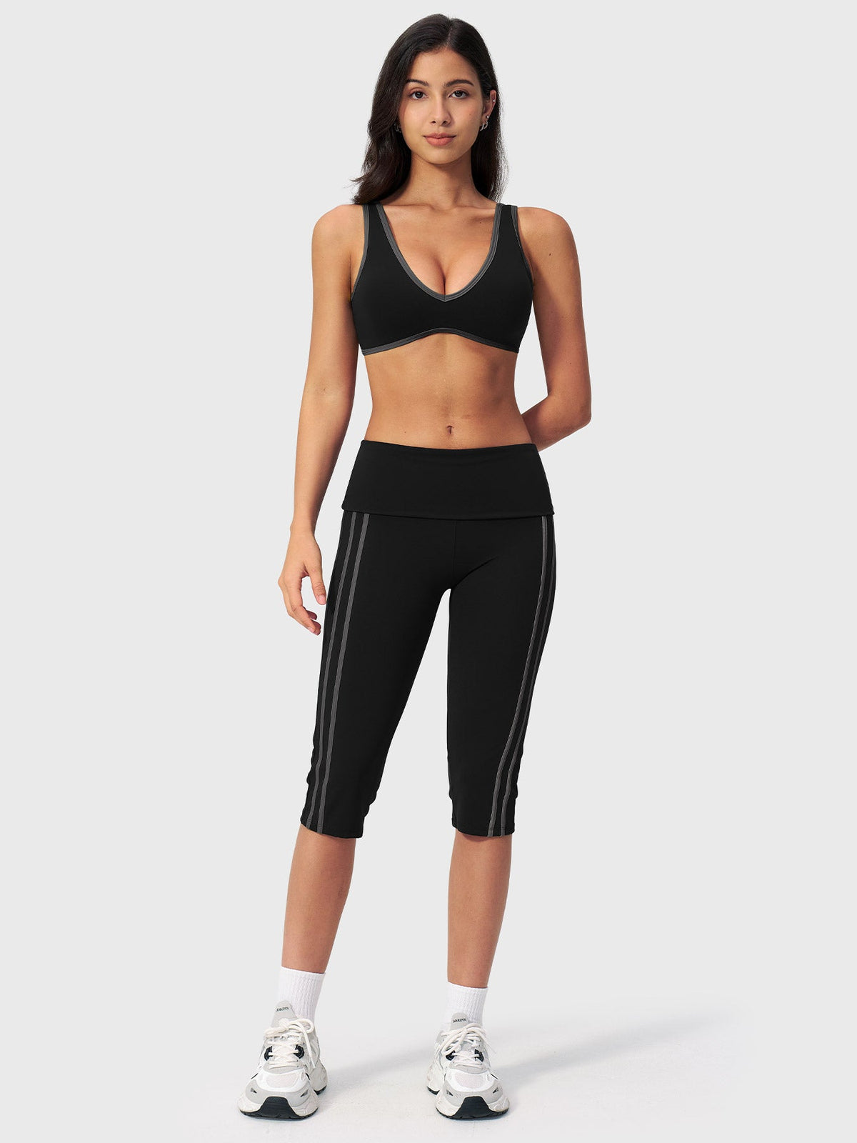 VYRA Ease Fold-Over Capri Leggings