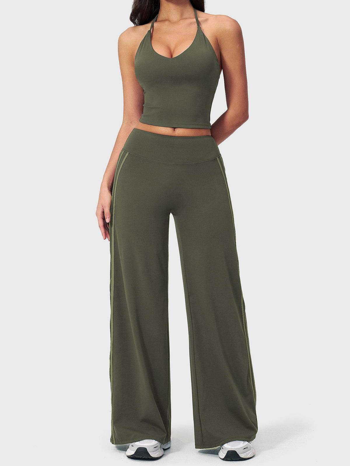 VYRA Ease Side-Stripe Straight Leggings
